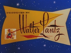 Screenshots from the 1956 Walter Lantz cartoon Woodpecker From Mars