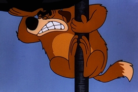 Screenshots from the 1956 Walter Lantz cartoon Hold That Rock