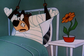 Screenshots from the 1956 Walter Lantz cartoon Hold That Rock