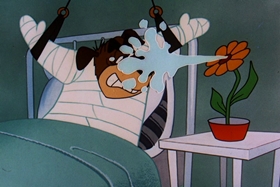 Screenshots from the 1956 Walter Lantz cartoon Hold That Rock