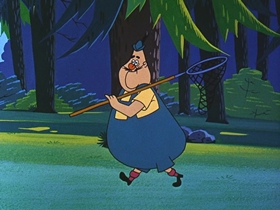 Screenshots from the 1956 Walter Lantz cartoon Calling All Cuckoos