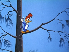 Screenshots from the 1956 Walter Lantz cartoon Calling All Cuckoos