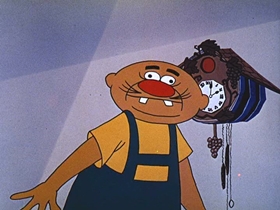 Screenshots from the 1956 Walter Lantz cartoon Calling All Cuckoos