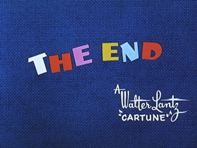 Screenshots from the 1956 Walter Lantz cartoon Calling All Cuckoos