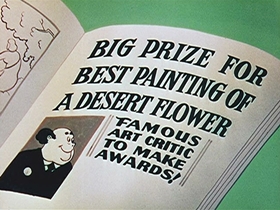 Screenshots from the 1956 Walter Lantz cartoon Arts and Flowers