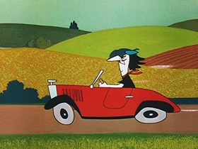 Screenshots from the 1956 Walter Lantz cartoon Arts and Flowers