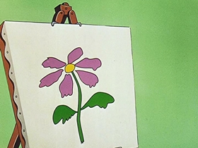 Screenshots from the 1956 Walter Lantz cartoon Arts and Flowers