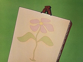 Screenshots from the 1956 Walter Lantz cartoon Arts and Flowers