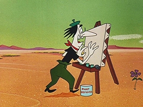 Screenshots from the 1956 Walter Lantz cartoon Arts and Flowers