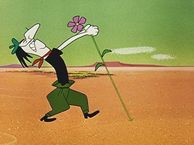 Screenshots from the 1956 Walter Lantz cartoon Arts and Flowers