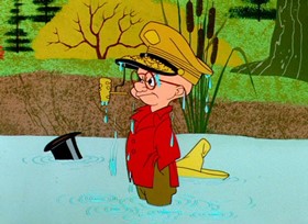 Screenshots from the 1956 Warner Bros. cartoon Bugs