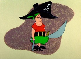 Screenshots from the 1956 Warner Bros. cartoon Bugs