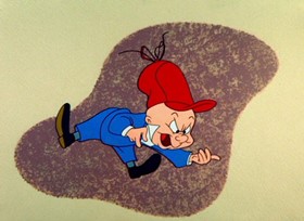 Screenshots from the 1956 Warner Bros. cartoon Bugs