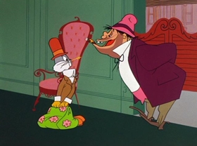 Screenshots from the 1956 Warner Bros. cartoon Barbary Coast Bunny