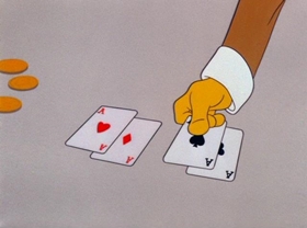 Screenshots from the 1956 Warner Bros. cartoon Barbary Coast Bunny