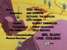 Screenshots from the 1956 Warner Bros. cartoon Barbary Coast Bunny