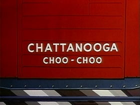 Screenshots from the 1956 Warner Bros. cartoon Half-Fare Hare