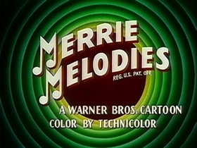 Screenshots from the 1956 Warner Bros. cartoon Half-Fare Hare