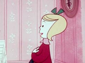 Screenshots from the 1956 UPA cartoon The Twelve Days of Christmas