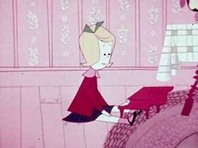 Screenshots from the 1956 UPA cartoon The Twelve Days of Christmas