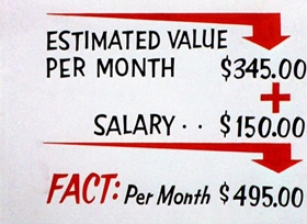 Screenshots from the 1956 Warner Bros. cartoon 90 Day Wondering