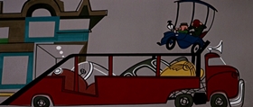 Screenshots from the 1956 UPA cartoon Magoo