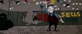 Screenshots from the 1956 UPA cartoon Magoo