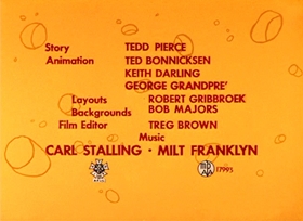 Screenshots from the 1957 Warner Bros. cartoon Cheese It, The Cat!