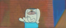Screenshots from the 1957 MGM cartoon Cat