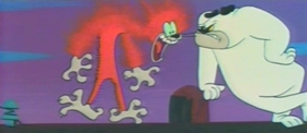 Screenshots from the 1957 MGM cartoon Cat