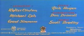 Screenshots from the 1957 MGM cartoon Cat