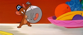 Screenshots from the 1957 MGM cartoon Feedin