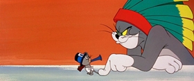 Screenshots from the 1957 MGM cartoon Feedin