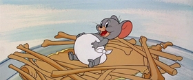 Screenshots from the 1957 MGM cartoon Feedin