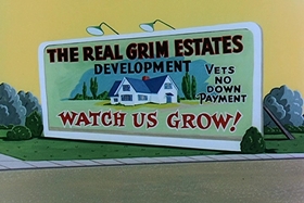 Screenshots from the 1957 Walter Lantz cartoon Red Riding Hoodlum