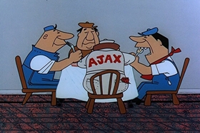 Screenshots from the 1957 Walter Lantz cartoon Red Riding Hoodlum