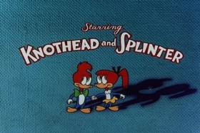 Screenshots from the 1957 Walter Lantz cartoon Red Riding Hoodlum