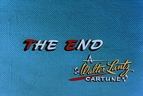 Screenshots from the 1957 Walter Lantz cartoon Red Riding Hoodlum