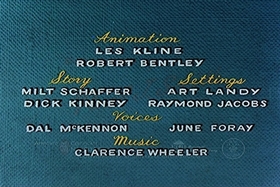 Screenshots from the 1957 Walter Lantz cartoon Red Riding Hoodlum