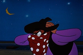 Screenshots from the 1957 Walter Lantz cartoon Box Car Bandit