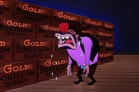 Screenshots from the 1957 Walter Lantz cartoon Box Car Bandit