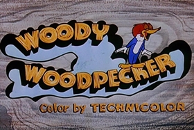 Screenshots from the 1957 Walter Lantz cartoon The Unbearable Salesman