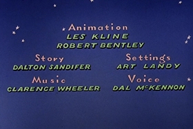 Screenshots from the 1957 Walter Lantz cartoon Round Trip to Mars