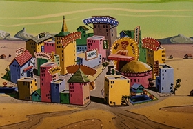 Screenshots from the 1957 Walter Lantz cartoon Round Trip to Mars