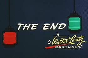 Screenshots from the 1957 Walter Lantz cartoon Dopey Dick the Pink Whale