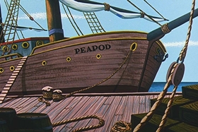 Screenshots from the 1957 Walter Lantz cartoon Dopey Dick the Pink Whale