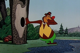 Screenshots from the 1957 Walter Lantz cartoon Fodder and Son