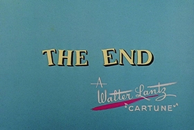 Screenshots from the 1957 Walter Lantz cartoon Fodder and Son