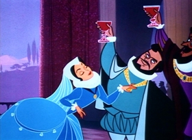 Screenshots from the 1957 Disney cartoon The Truth About Mother Goose