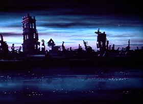 Screenshots from the 1957 Disney cartoon The Truth About Mother Goose